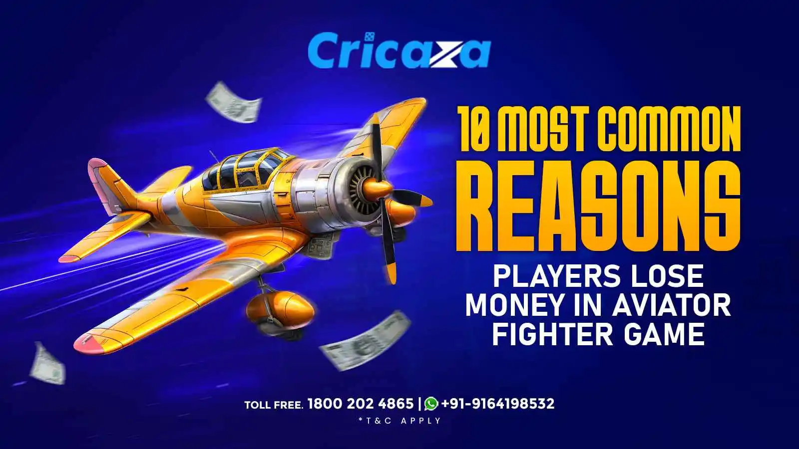 10 Most Common Reasons Players Lose Money in Aviator Fighter Games