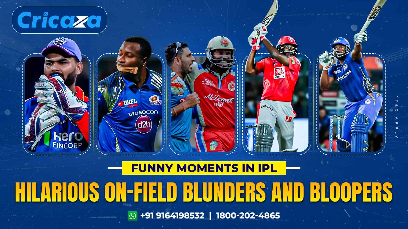 Funny Moments in IPL Hilarious On-Field Blunders and Bloopers