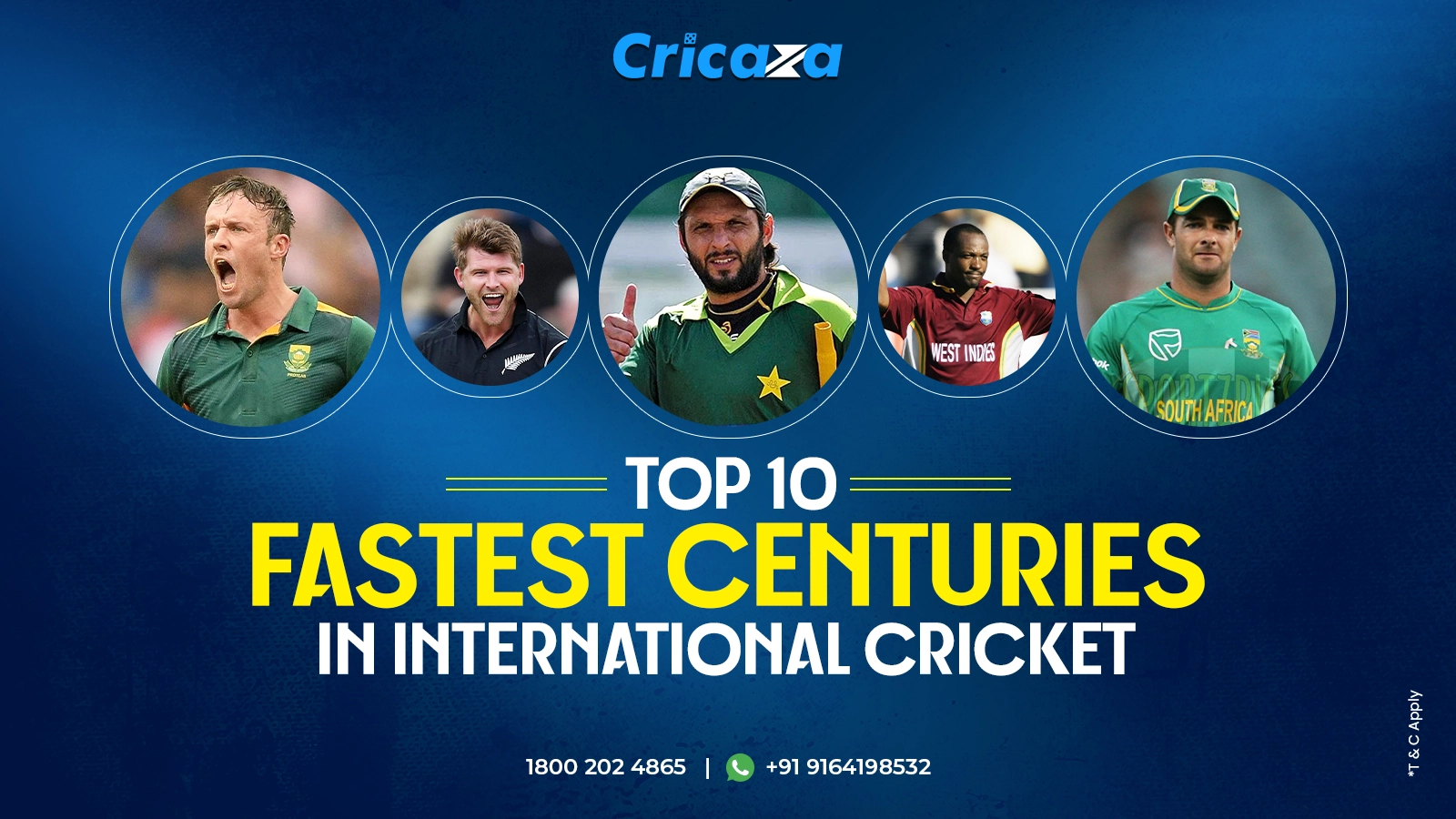 Top 10 Fastest Centuries in International Cricket