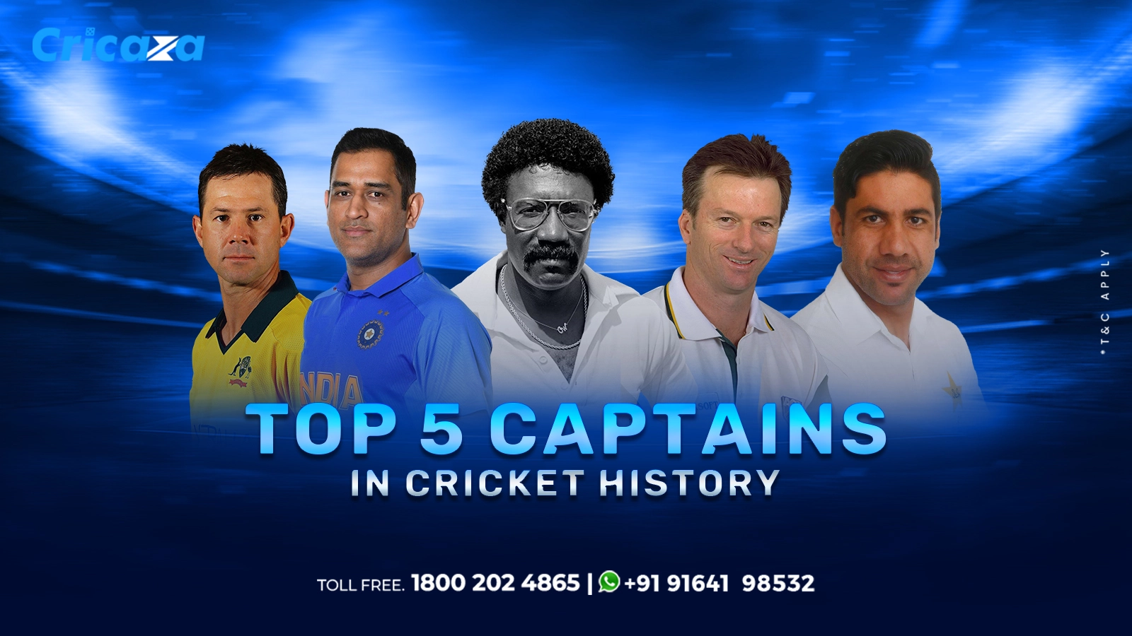 Top 5 Captains in Cricket History