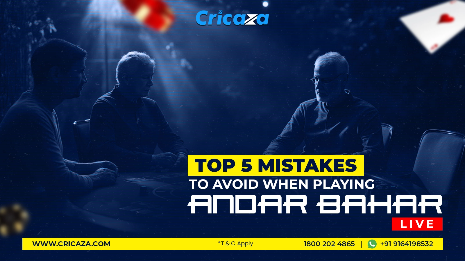 Top 5 Mistakes to Avoid When Playing Andar Bahar Live