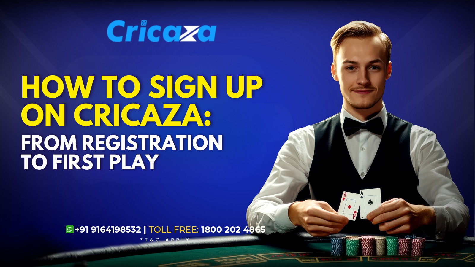 How to Sign Up on Cricaza from registration to first play