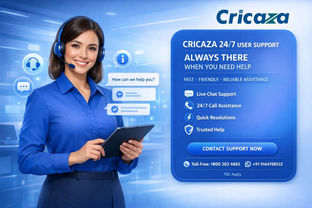 Cricaza Support 24/7