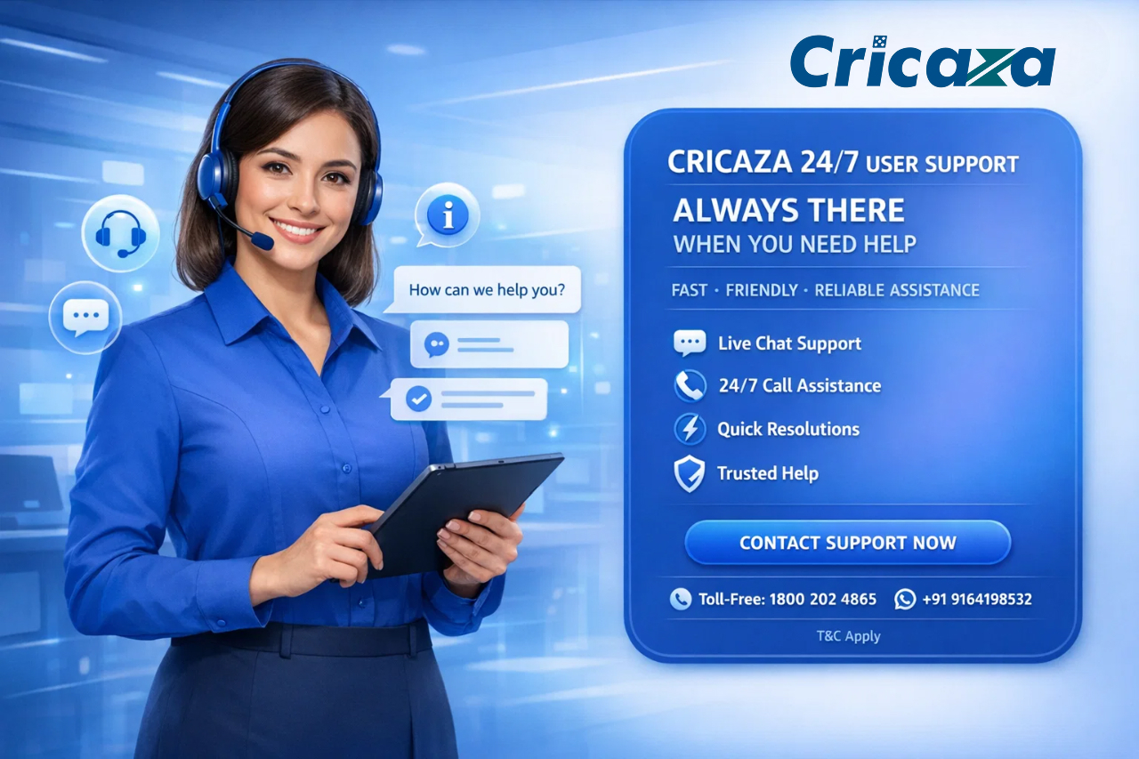 Cricaza Support 24/7