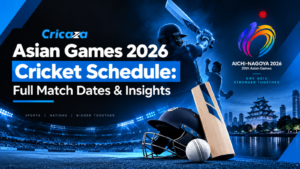 Asian Games 2026 cricket schedule and T20 fixtures